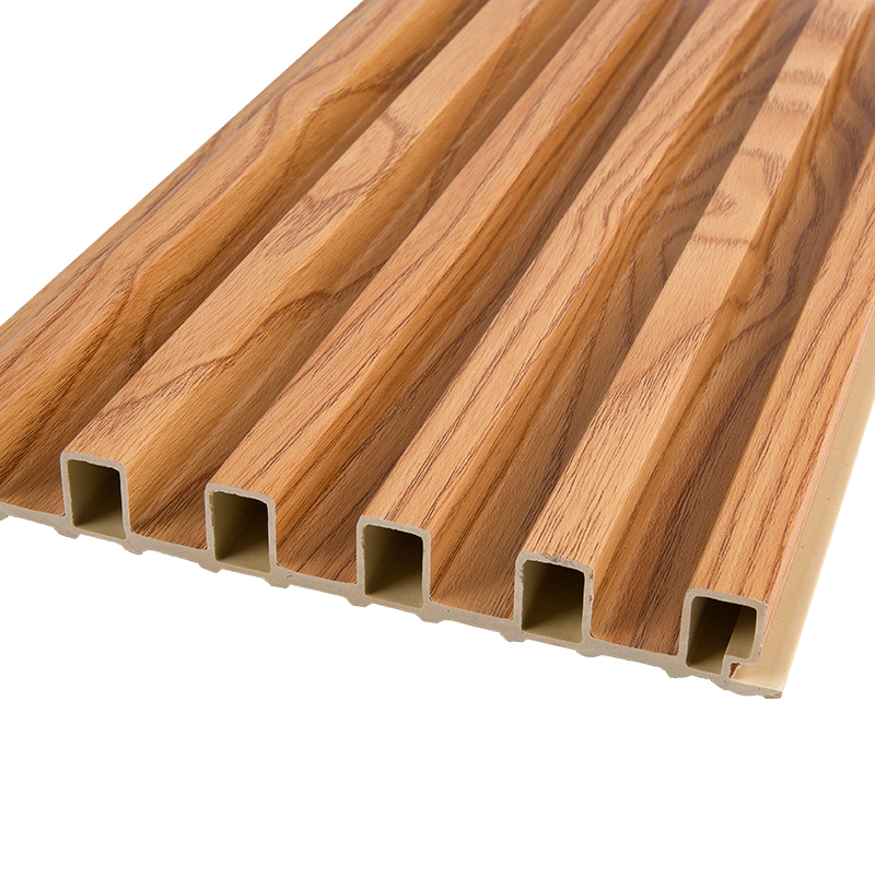 Moderni ympäristöystävällinen koristeellinen seinä- ja katto WPC-uurrettu paneeli (solukoko 10*4,2) YXWPC16018